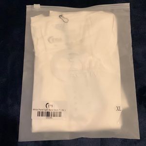NWT White Panel Split Back Mesh T X-large